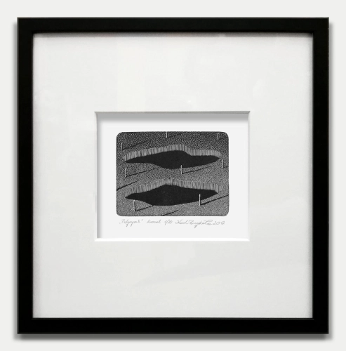 Pomykala_Pielgrzym 8, linoryt, 9 x 12 cm_R32x32cm 2017.jpg