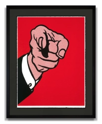 Roy Lichtenstein / Hey You / sitodruk, 1989 / 112 x 90 cm