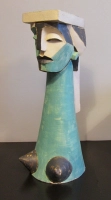 Hanna Ograbisz // Commedia dell'arte / ceramika / h-68 cm