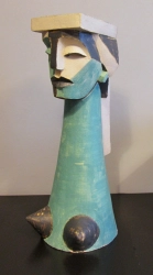 Hanna Ograbisz // Commedia dell'arte / ceramika / h-68 cm