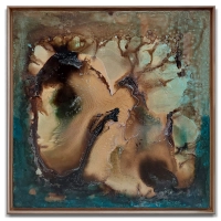Robert Stefaniak // Analiza nr 33 / techn. własna pł. / 110 x 110 cm