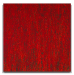 Leon Tarasewicz // Obraz czerwony / akr. pł. / 150 x 150 cm / 2015