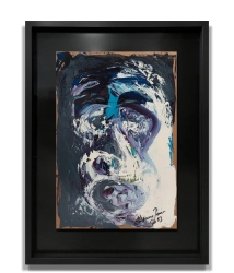 Janusz Akermann / z cyklu Portrety 07 / 2022 / 70x55 cm /