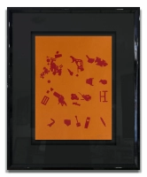 Jan Tarasin / Znaki / serigrafia, sygnowana / 62 x 50cm