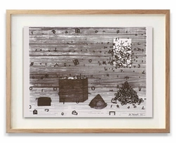 Jan Tarasin / Znaki / serigrafia, sygnowana / 56 x 75cm