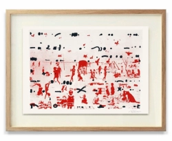 Jan Tarasin / Plaża / serigrafia, sygnowana / 56 x 75cm