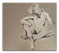 Irina Vilim / Play / 150 x 170 cm / 2024 / akryl, płótno naturalne