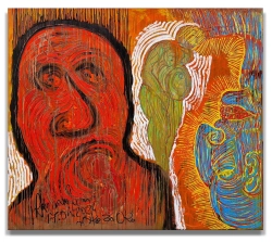 Janusz Akermann// Oko za Oko /2024 /ol/pl/140x160 cm