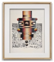 Tadeusz Łapiński / Magic Eyes A/P / 2001r. / grafika / 83 x 72 cm 