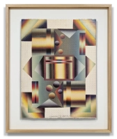 Tadeusz Łapiński / Flamboyant / 89 r. / grafika / 86 x 71 cm