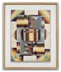 Tadeusz Łapiński / Flamboyant / 89 r. / grafika / 86 x 71 cm