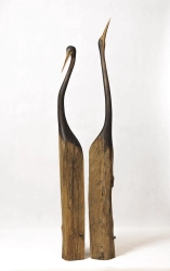 Tomasz Frąckowiak / Czaple (para) / Dąb  / h 157 cm / 