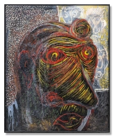 Janusz Akermann // Portret / 1991 /ol. pl./110x90 cm