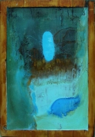 Robert Stefaniak // Analiza nr 07 / tech. wł. deska / 56 x 41 cm
