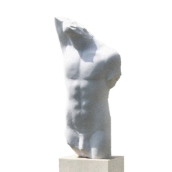 Mazurek // Torso male_biały marmur_h-190cm
